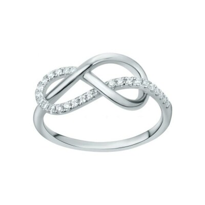 Bague en argent et oxyde de zirconium