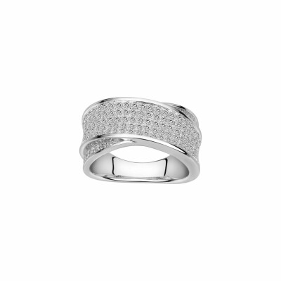 Bague en argent et oxyde de zirconium