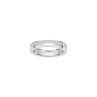 Bague en argent et oxyde de zirconium, taille 54