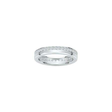 Bague en argent et oxyde de zirconium, taille 56