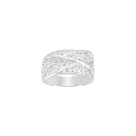 Bague en argent et oxyde de zirconium