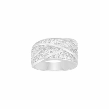 Bague en argent et oxyde de zirconium