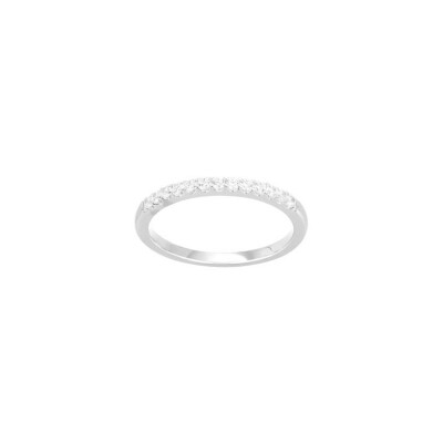 Bague en argent et oxyde de zirconium, taille 54