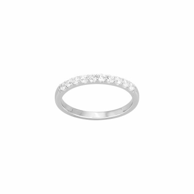 Bague en argent et oxyde de zirconium