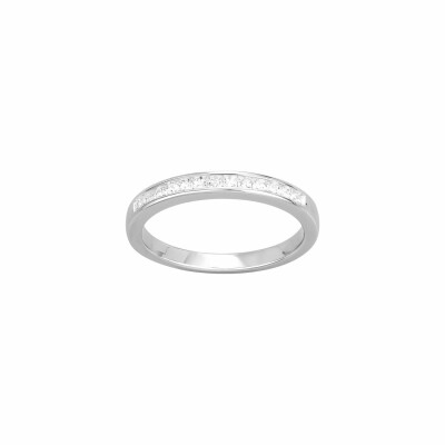 Bague en argent et oxyde de zirconium