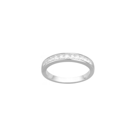 Bague en argent et oxyde de zirconium