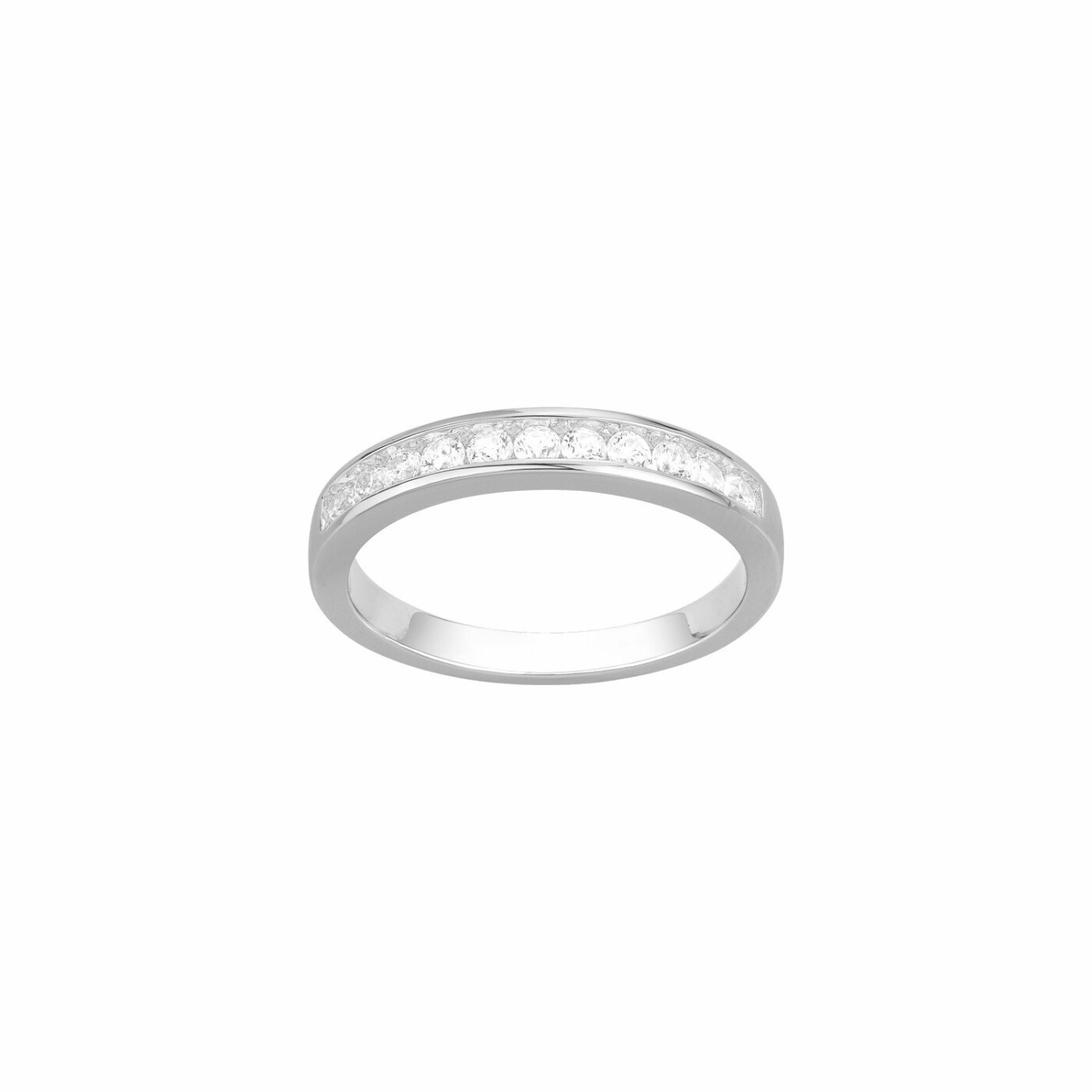 Bague en argent et oxyde de zirconium