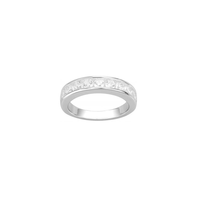 Bague en argent et oxyde de zirconium