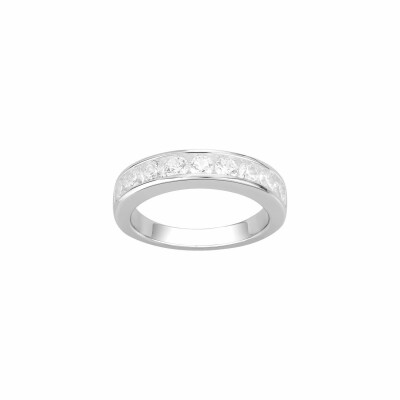 Bague en argent et oxyde de zirconium