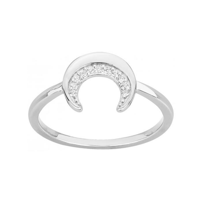 Bague en argent et oxyde de zirconium