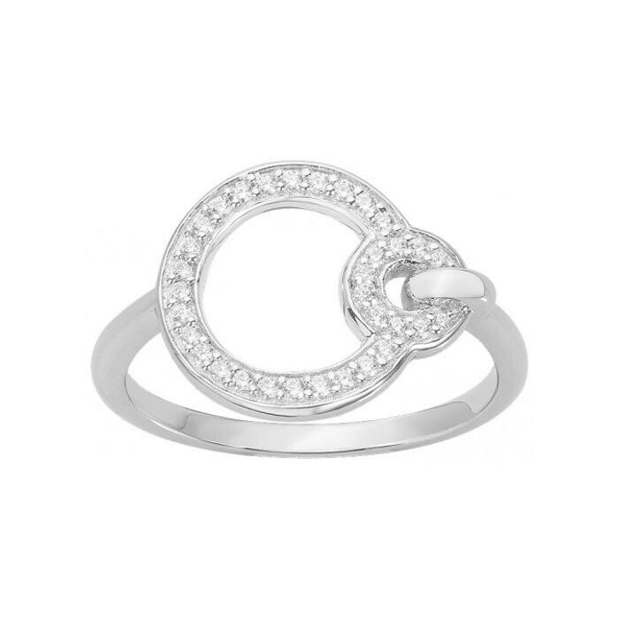 Bague en argent et oxyde de zirconium