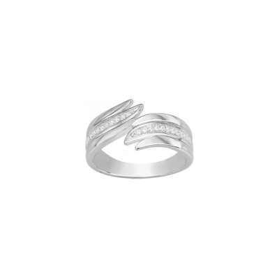 Bague en argent et oxyde de zirconium