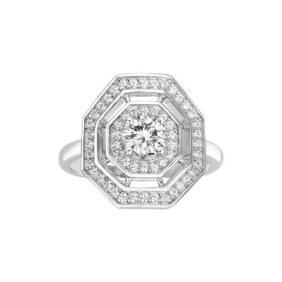 Bague en argent et oxyde de zirconium