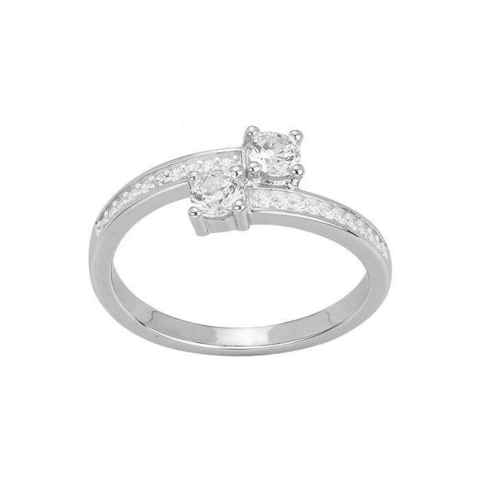 Bague en argent et oxyde de zirconium