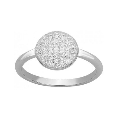 Bague en argent et oxyde de zirconium