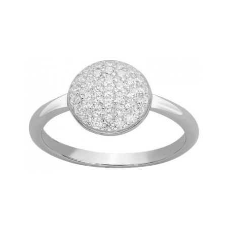 Bague en argent et oxyde de zirconium