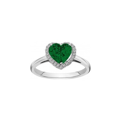 Bague en argent et oxyde de zirconium, taille 58