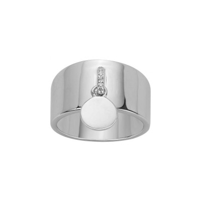 Bague en argent et oxyde de zirconium
