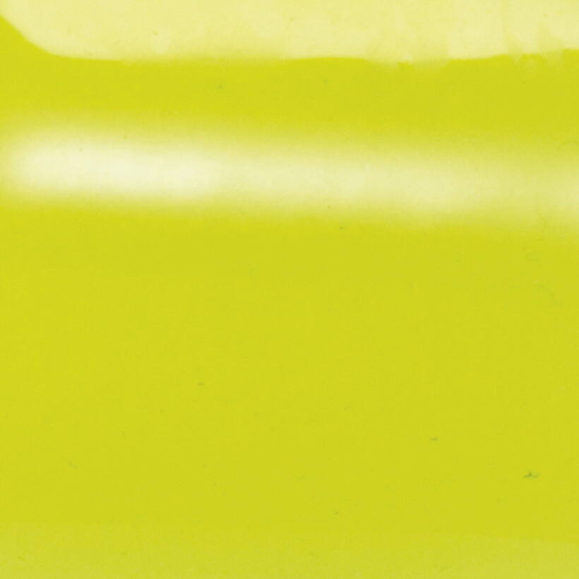 Vinyle pour bracelet manchette Les Georgettes Cristal fluo jaune, 40mm