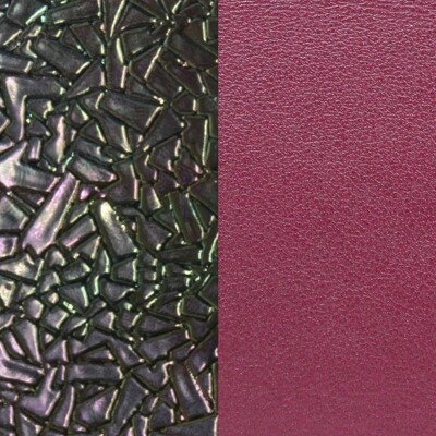  Cuir pour manchette Les Georgettes broken glass / cerise , 40mm 