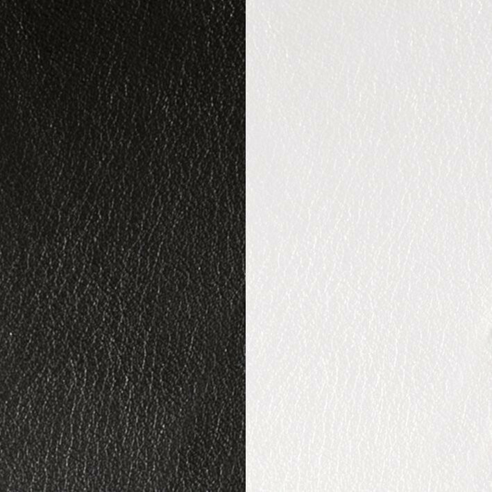  Cuir pour manchette Les Georgettes noir / blanc, 40mm 