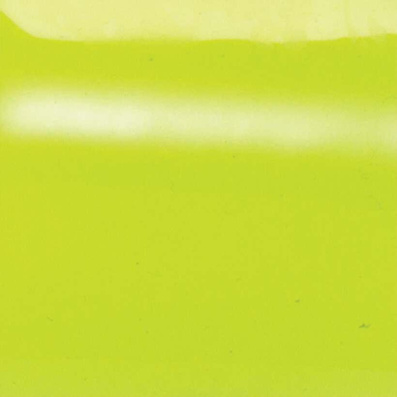 Vinyle pour bracelet manchette Les Georgettes Cristal fluo jaune, 14mm
