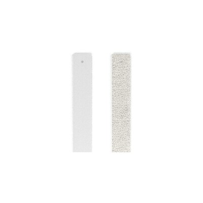 Cuir pour bracelet manchette Les Georgettes Blanc / Blanc Nacré, 14mm