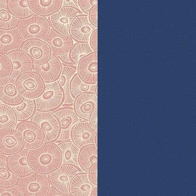 Cuir pour manchette Les Georgettes champignon / denim, 14mm