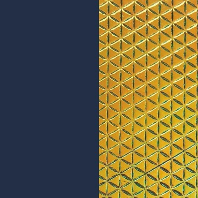 Cuir pour manchette Les Georgettes marine vernis / scarabée, 25mm