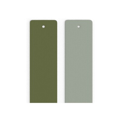 Cuir pour bracelet Les Georgettes Olive / Eau Douce, 25mm