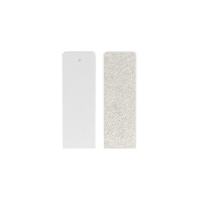 Cuir pour bracelet manchette Les Georgettes Blanc / Blanc Nacré, 25mm