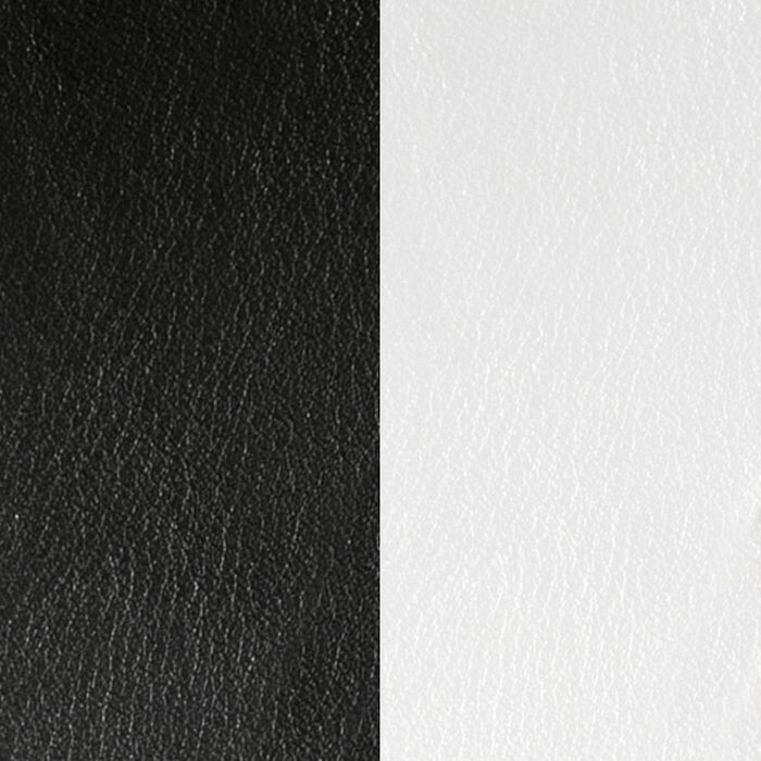  Cuir pour manchette Les Georgettes noir / blanc, 25mm 