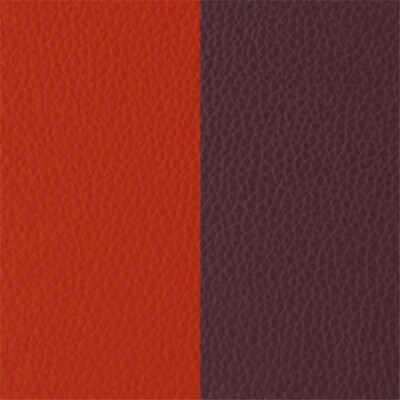  Cuir pour manchette Les Georgettes rouge orangé / brun rosé , 25mm 