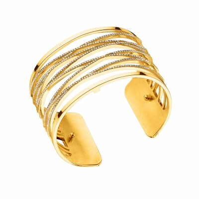  Bracelet manchette Les Georgettes Les Précieuses Liens doré, 40mm 