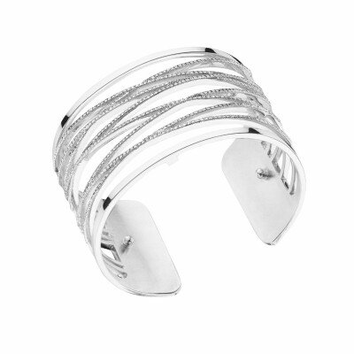  Bracelet manchette Les Georgettes Les Précieuses Liens argenté, 40mm 