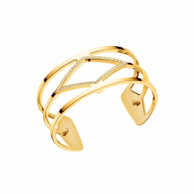  Bracelet manchette Les Georgettes Les Précieuses Losange doré, 25mm 