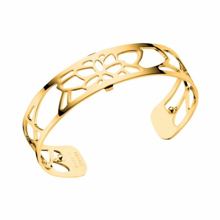  Bracelet manchette Les Georgettes Les Essentielles Nénuphar doré, 14mm 