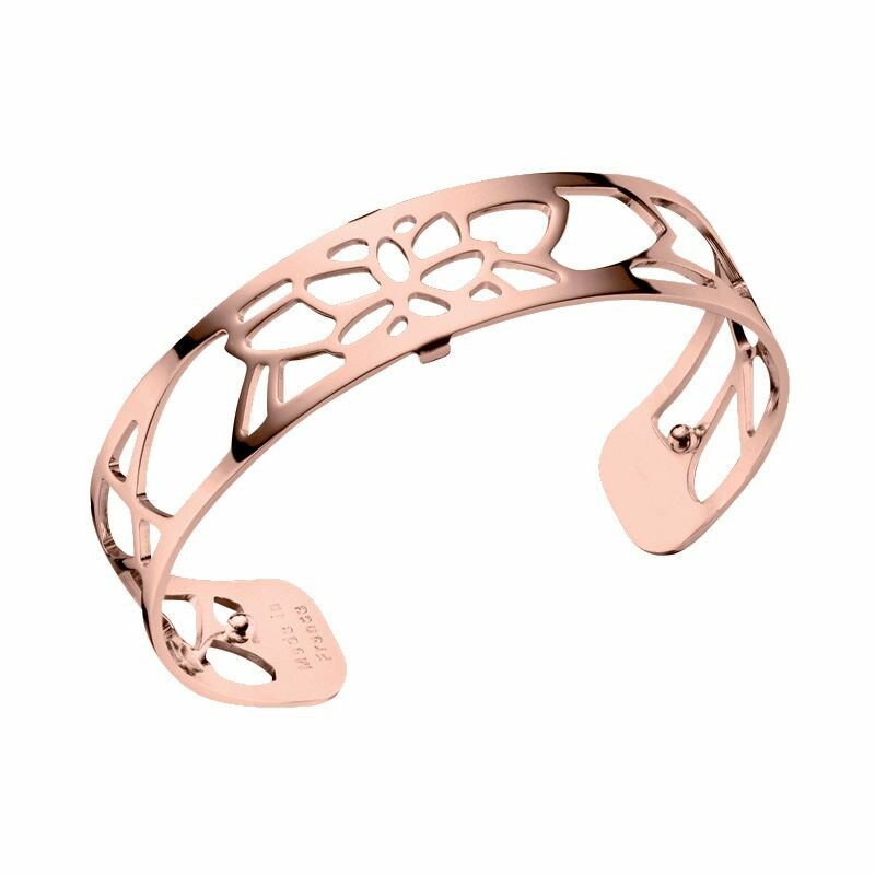  Bracelet manchette Les Georgettes Les Essentielles Nénuphar doré rose, 14mm 