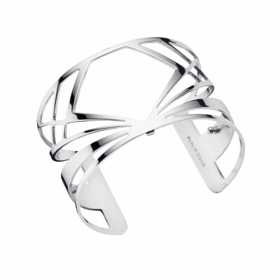  Bracelet manchette Les Georgettes Les Essentielles Bahia argenté, 40mm 
