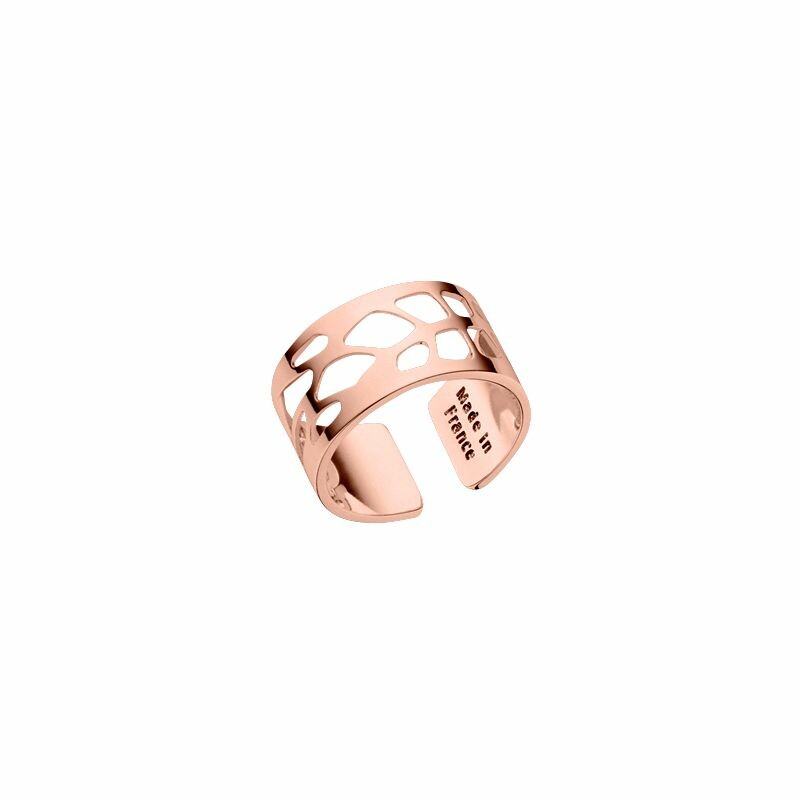 Bague Les Georgettes Les Essentielles Fougères dorée rose, taille 52