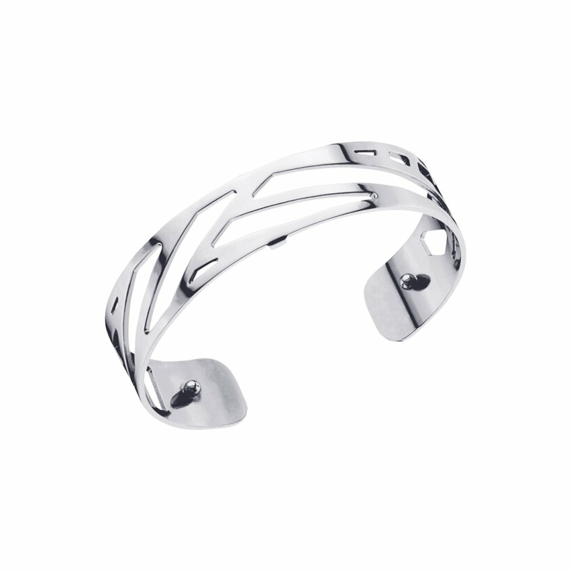 Bracelet manchette Les Georgettes Les Essentielles Ruban finition argentée, 14mm