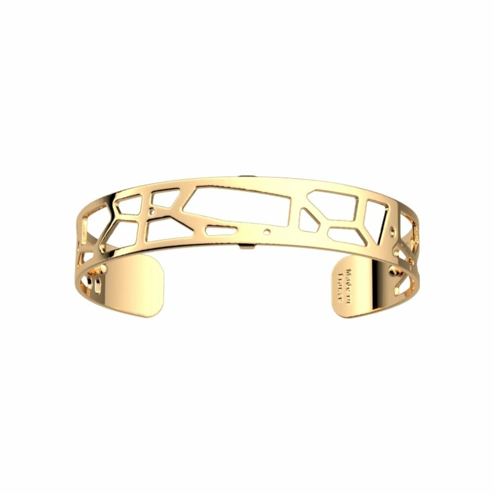 Bracelet manchette Les Georgettes Girafe en laiton doré, 14mm