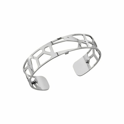 Bracelet manchette Les Georgettes Les Essentielles Girafe finition argentée, 14mm