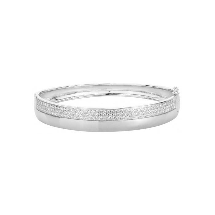 Bracelet en argent et oxyde de zirconium