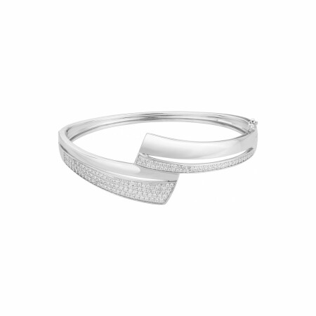 Bracelet en argent et oxydes de zirconium