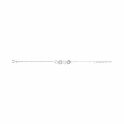 Bracelet en argent et oxyde de zirconium