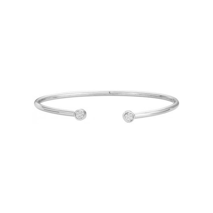 Bracelet en argent et oxyde de zirconium