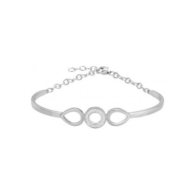 Bracelet en argent et oxyde de zirconium