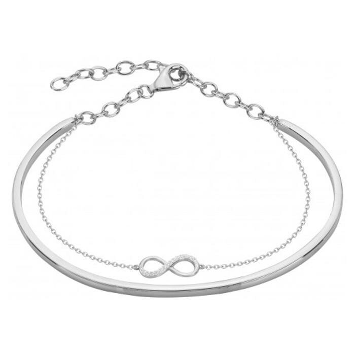 Bracelet en argent et oxyde de zirconium