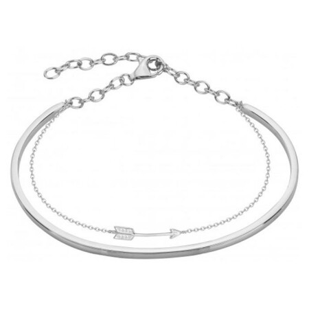 Bracelet en argent et oxyde de zirconium